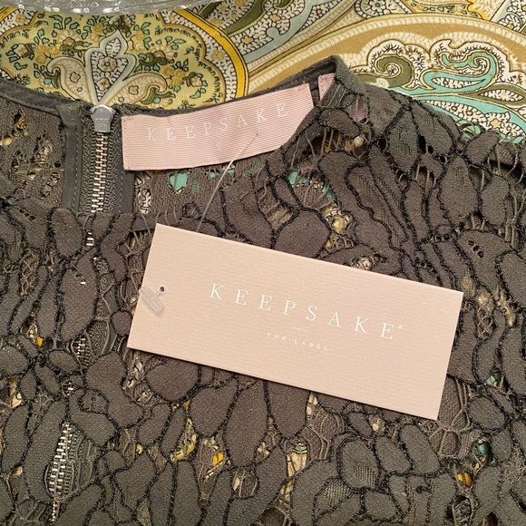 Keepsake Porcelain lace crop top  size S NWT - Picture 3 of 8